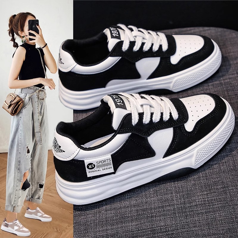 Vans Shoes Old Skool - Sepatu Olahraga Kasual Wanita Musim Semi