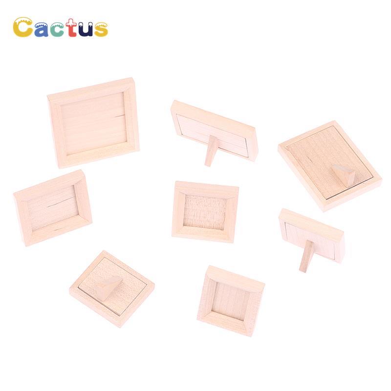 Engraved Wood Frame - 1 Buah 1/12 Miniatur Rumah Boneka