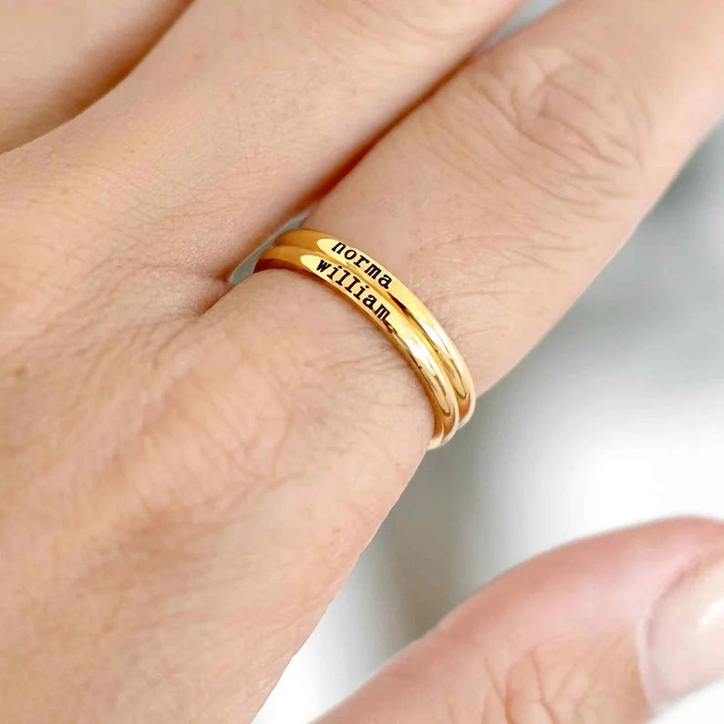 Cincin Nama Terukir yang Diper - Initial Ring Custom ulasan dan harga