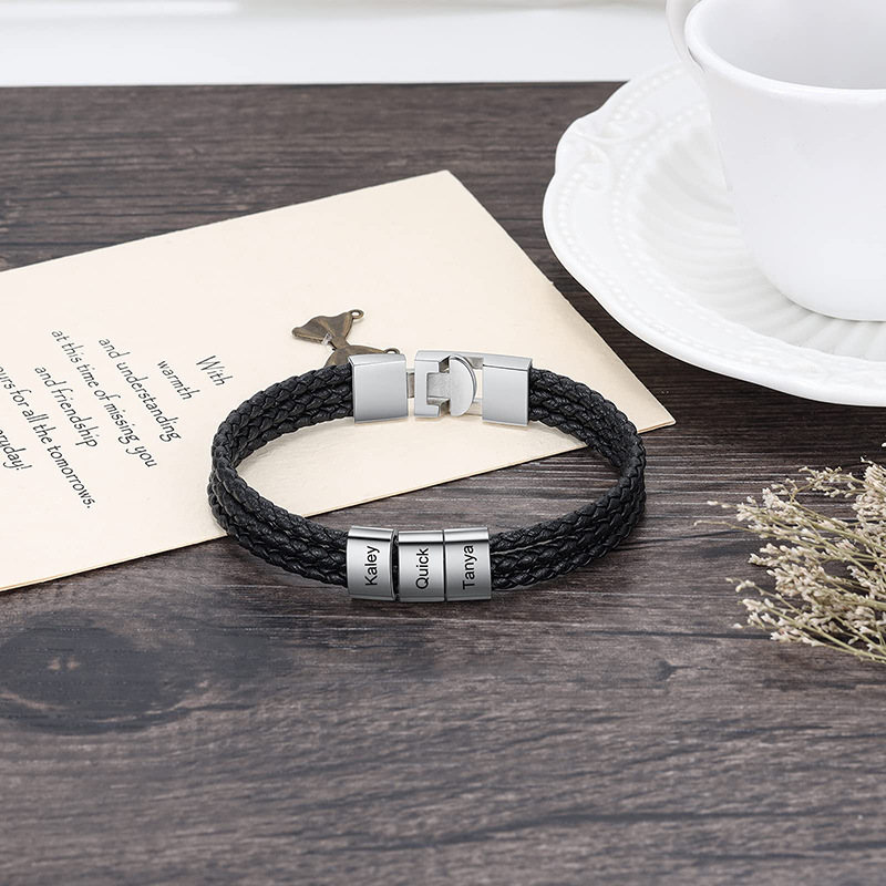 Gelang Pria Kustom dengan Nama - Coordinates Bracelet ulasan dan harga