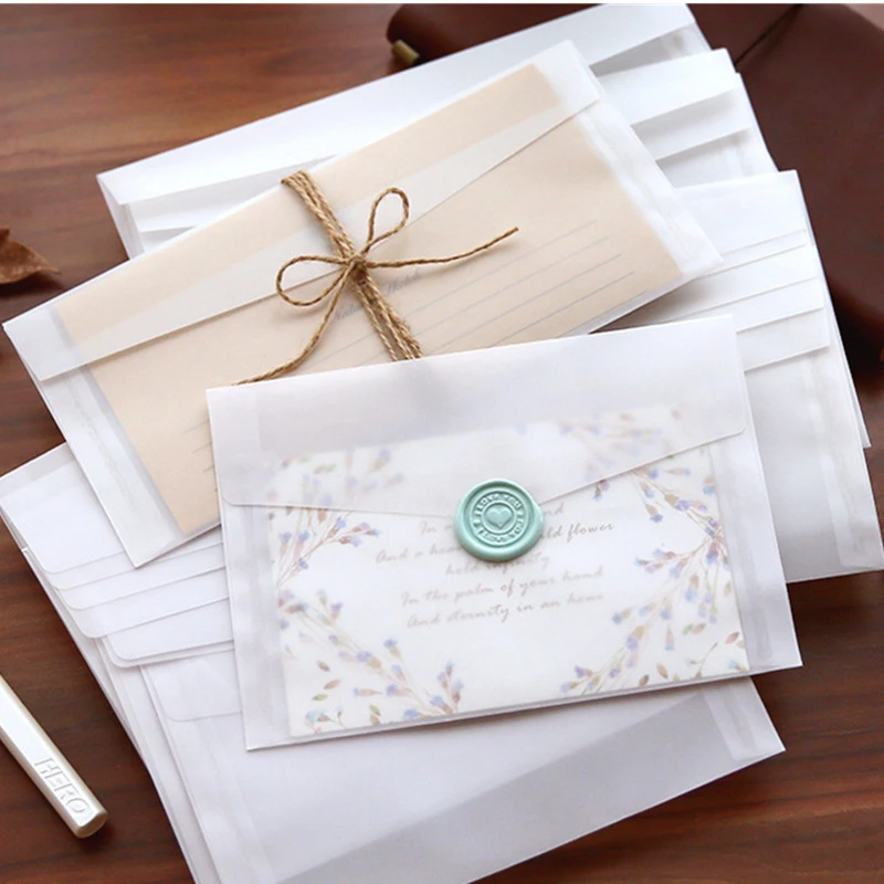 A5 A6 Amplop transparan kertas - Wax Seal Letter Kit ulasan dan harga