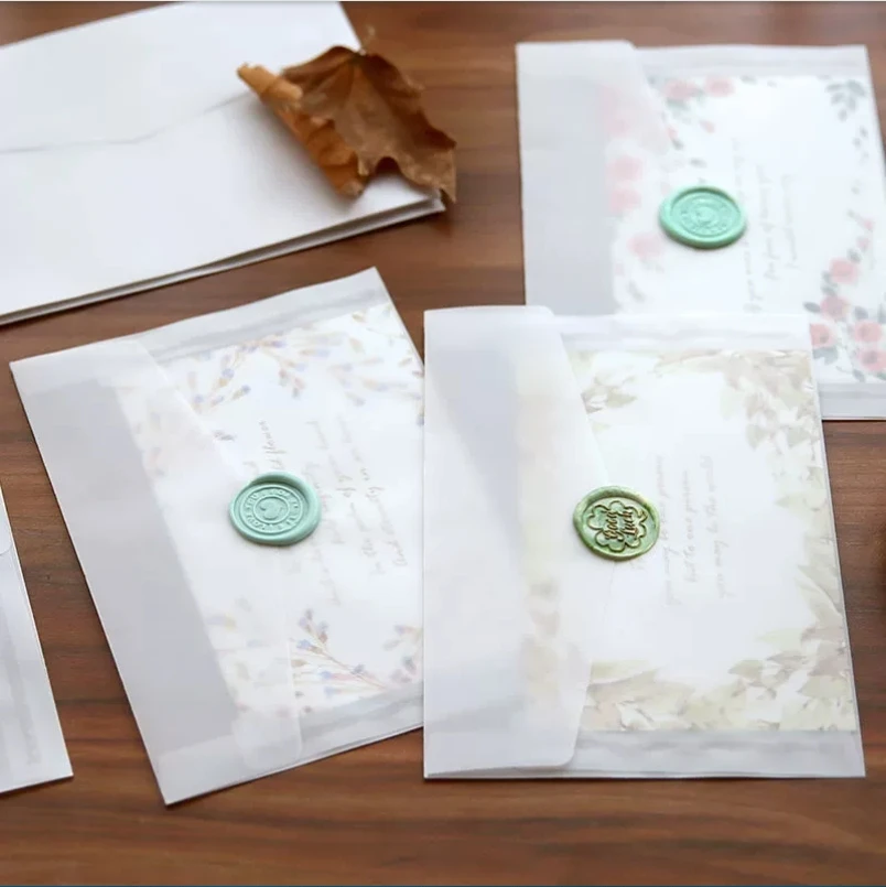 A5 A6 Amplop transparan kertas - Wax Seal Letter Kit ulasan dan harga