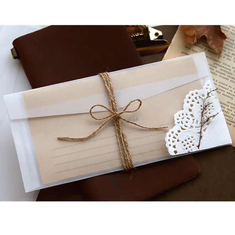 A5 A6 Amplop transparan kertas - Wax Seal Letter Kit ulasan dan harga
