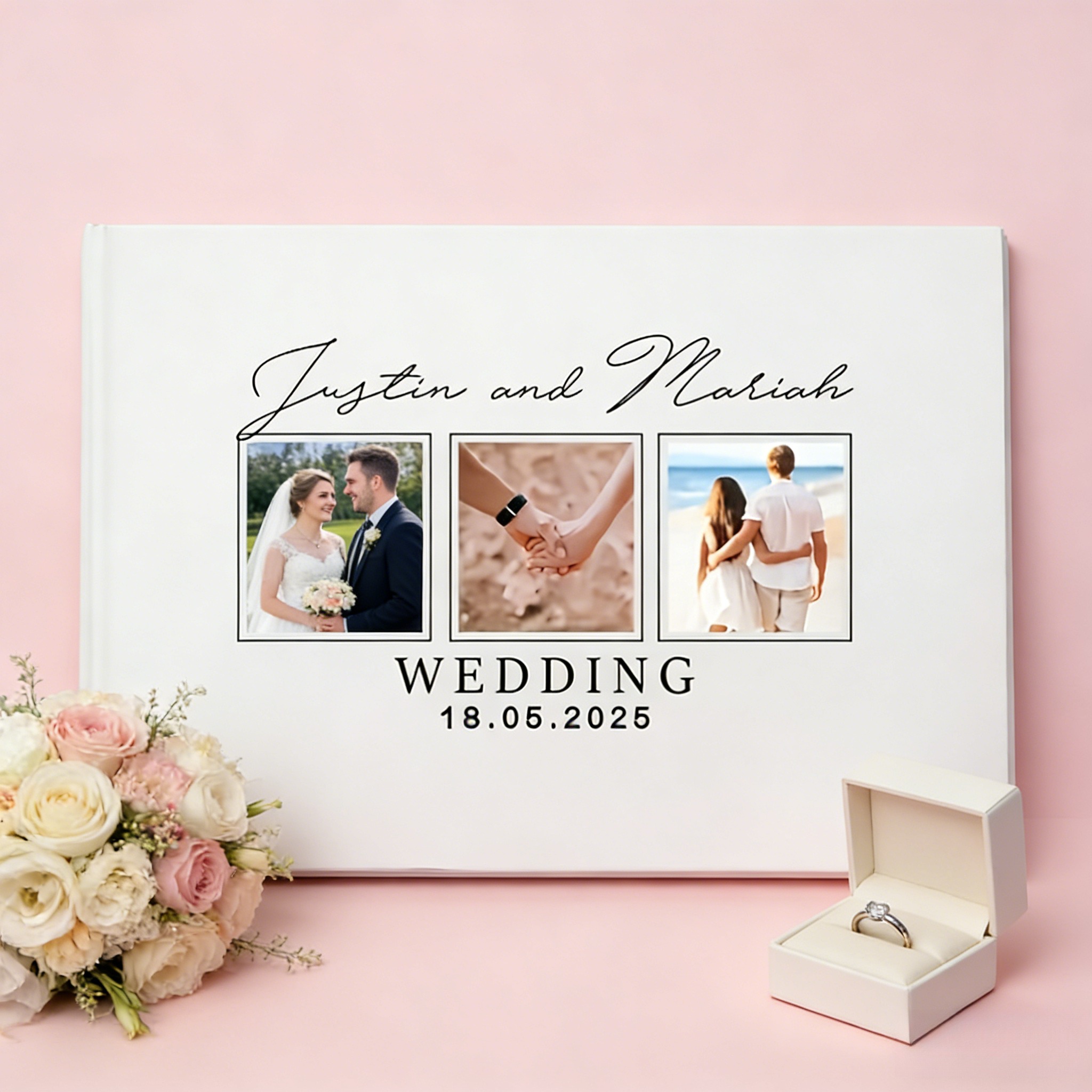 Buku Tamu Pernikahan Kustom -  - Custom Photo Book ulasan dan harga