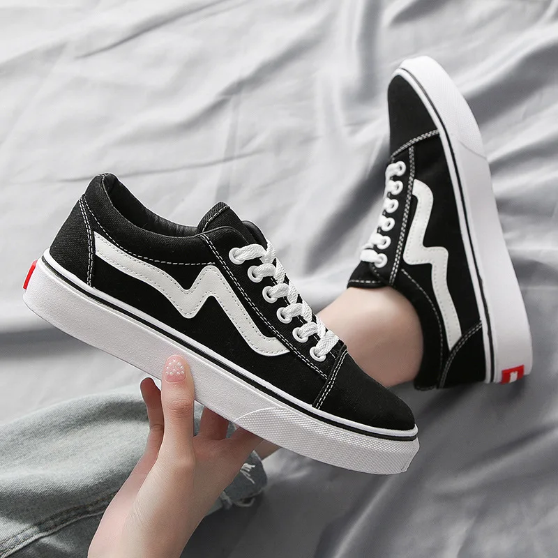 Sepatu Kanvas Baru Musim Semi  - Vans Shoes Old Skool ulasan dan harga